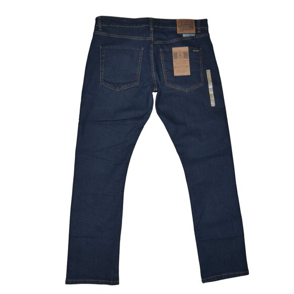 Volcom Vorta Slim Straight Men's Jeans Men's Size 36x32 Stretch Denim Skater - Picture 3 of 12